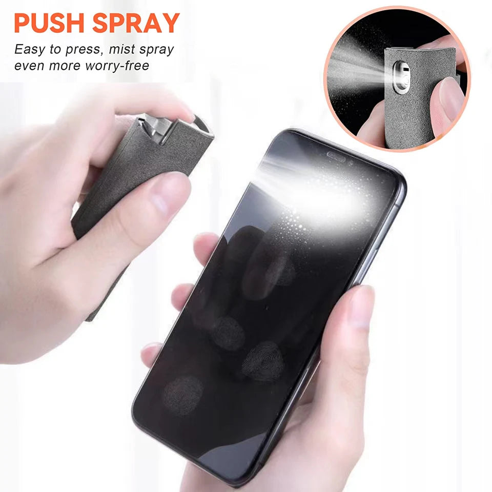 2 In 1 Phone Screen Cleaner Spray Portable