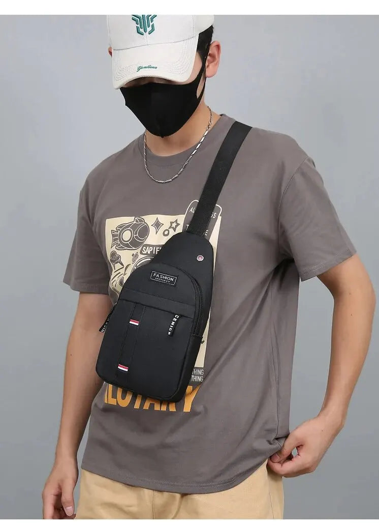 Chest Bag Men's One Shoulder Crossbody Bag