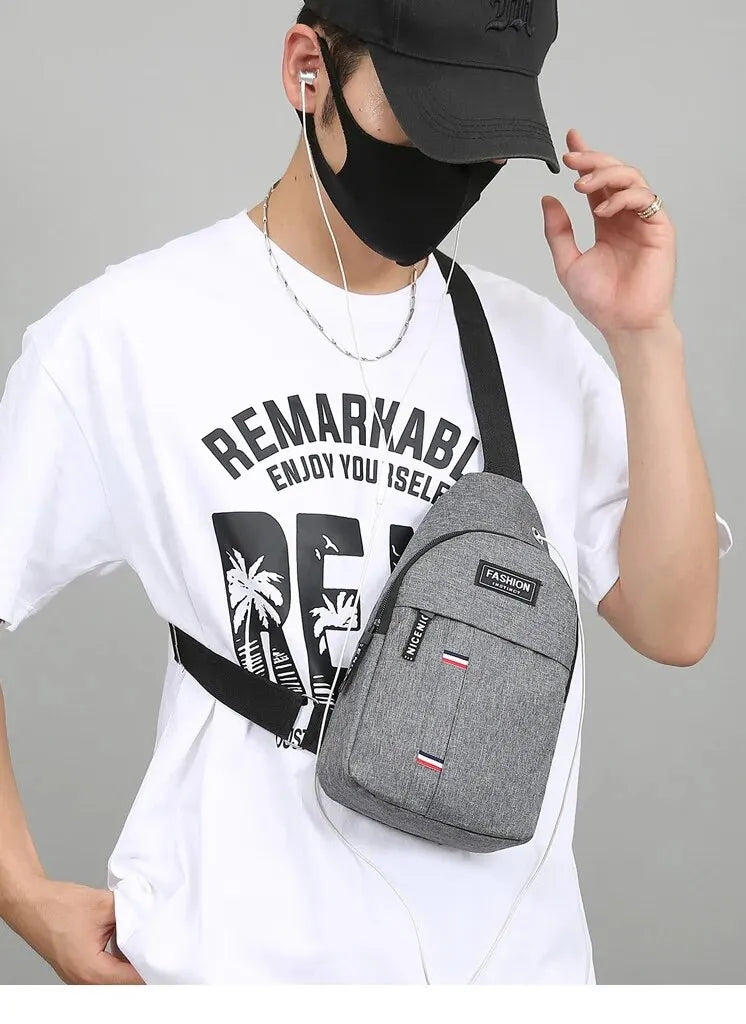 Chest Bag Men's One Shoulder Crossbody Bag