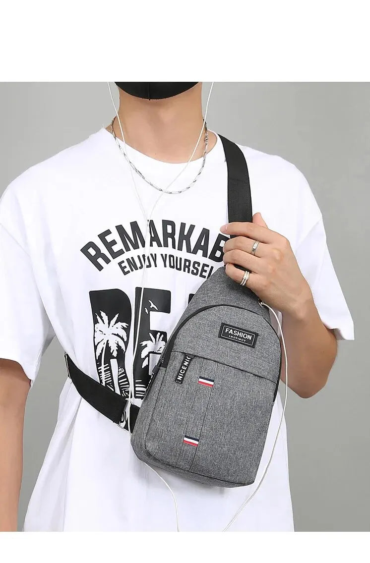 Chest Bag Men's One Shoulder Crossbody Bag