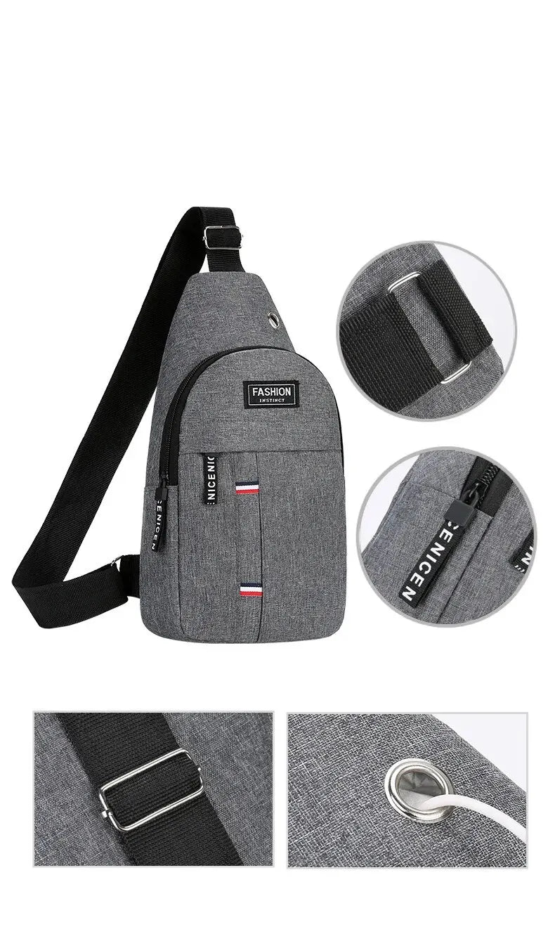 Chest Bag Men's One Shoulder Crossbody Bag