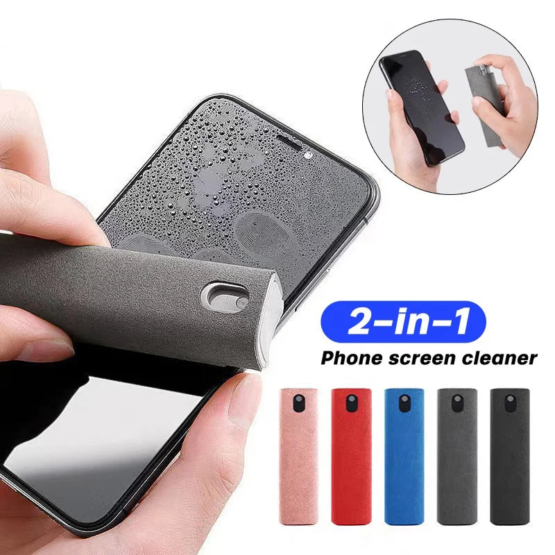 2 In 1 Phone Screen Cleaner Spray Portable